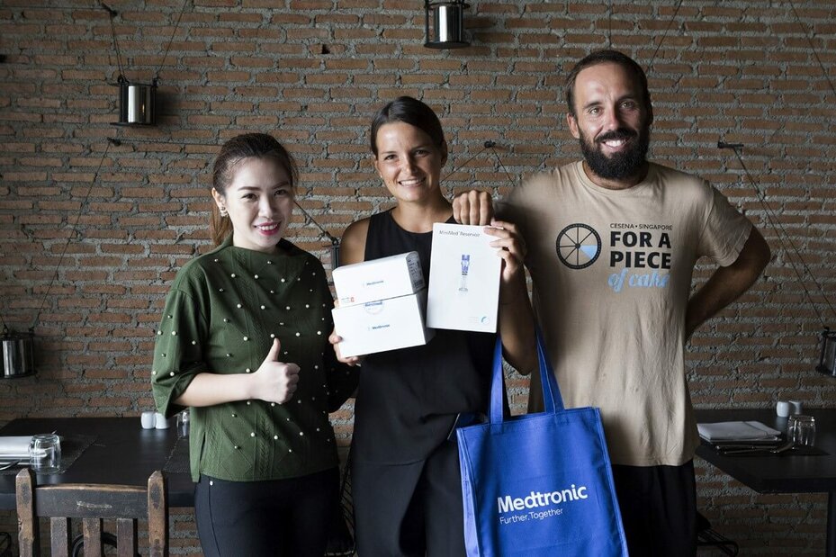 DA CESENA A SINGAPORE CON IL MICROINFUSORE