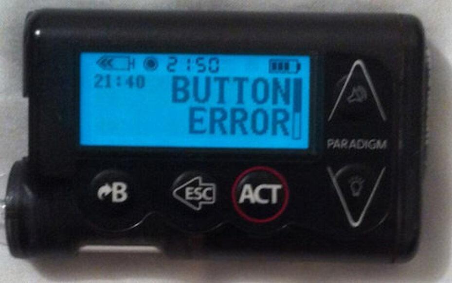 Button error