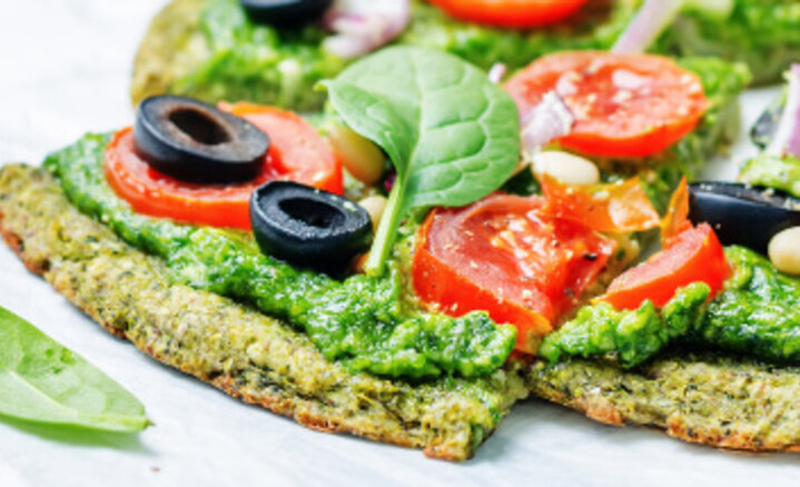 Pizzabodem van courgette