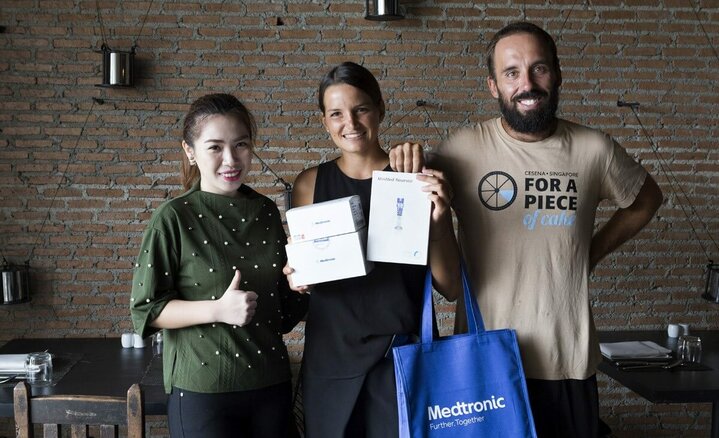 DA CESENA A SINGAPORE CON IL MICROINFUSORE