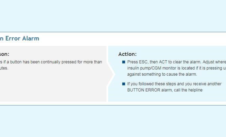 Button error