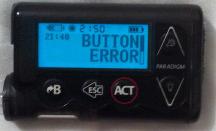 Button error