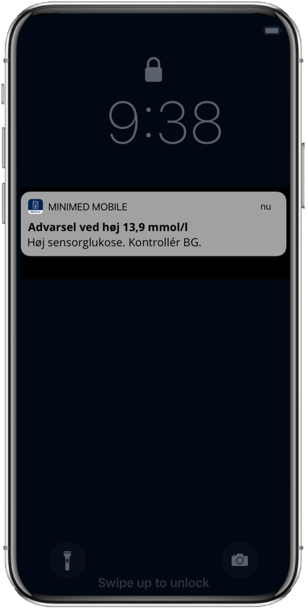 Meddelelse om lav eller høj værdi