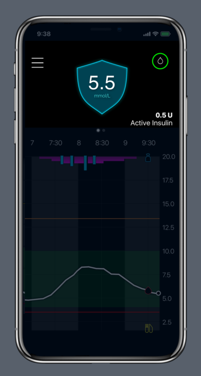 Current glucose reading