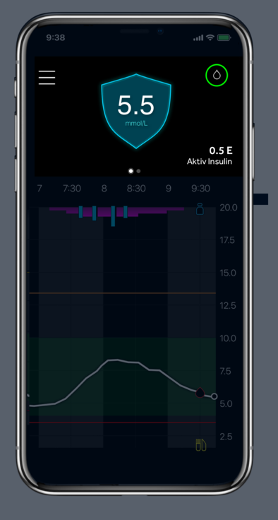 Current glucose reading